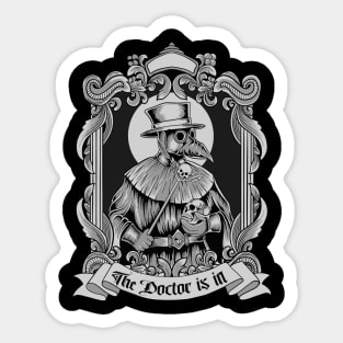 The Plague Doctor Is In Sticker